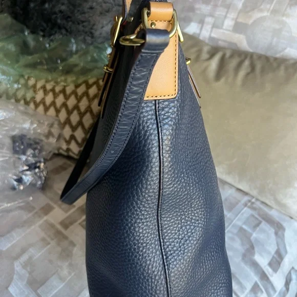 Coach 25304 Soft Legacy Pebbled Leather Rory Satchel Midnight Navy - Picture 11 of 11